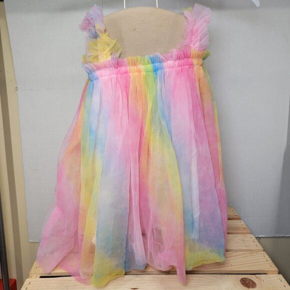 Four Leaf Clover Infant Dress Pastel Tulle Sleeveless - Size 90cm (18Mo) - Picture 3 of 6